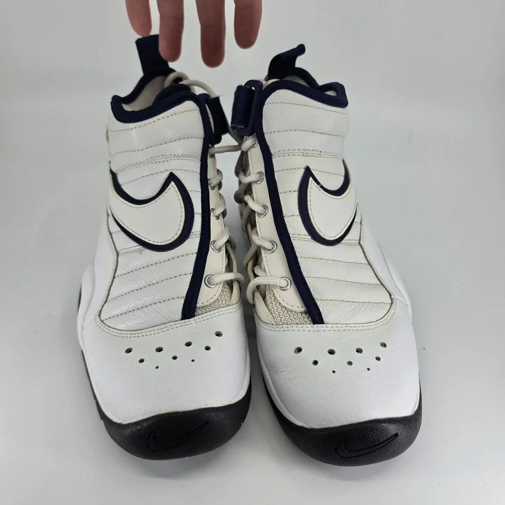 Nike Air Shake Ndestrukt White Navy 6Y Rodman White Black Navy Retro AA2888-101